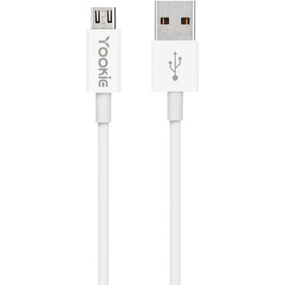 Yookie Кабел за данни Yookie CB1, Micro USB, 2.0m, Бял - 40146