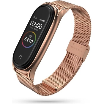 Tech-Protect Стоманена верижка за смарт часовник Xiaomi Mi Smart Band 7 / 7 NFC от Tech-Protect MILANESEBAND - rose gold (9589046923463) - 10015