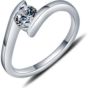 Silenti Jewelry Сребърен пръстен "Вълна" - 9 - 59.5мм (19.1мм диам. )