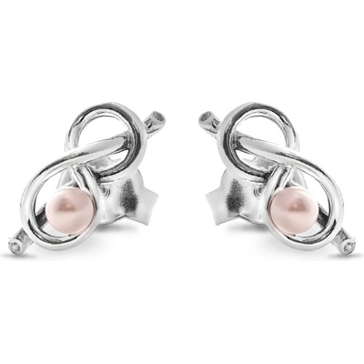 PANDORA 293761C01 Uzel nekonečna Peckové náušnice Uzel nekonečna (Ag925/1000,1,4 g)