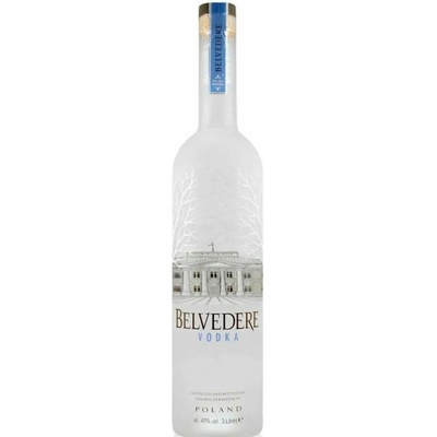 Belvedere Pure Organic Vodka Svietiaca 40% 3 l (čistá fľaša)