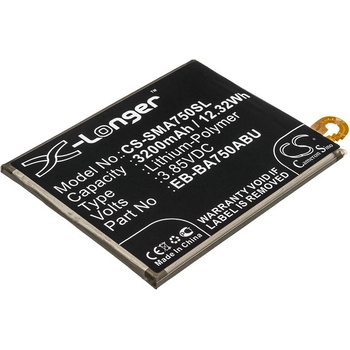 Cameron Sino Батерия за Samsung Galaxy A10, M10 (eq. EB-BA750ABU), 3200mAh (CS-SMA750SL)