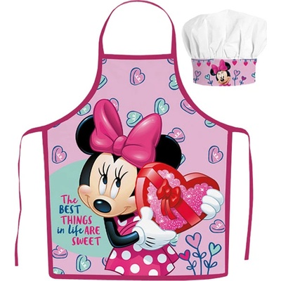 Javoli Dětská zástěra s čepicí Disney Minnie Mouse