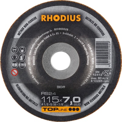 RHODIUS Brusný kotouč RS24 115 x 7,0 x 22,23 TOPline 200349