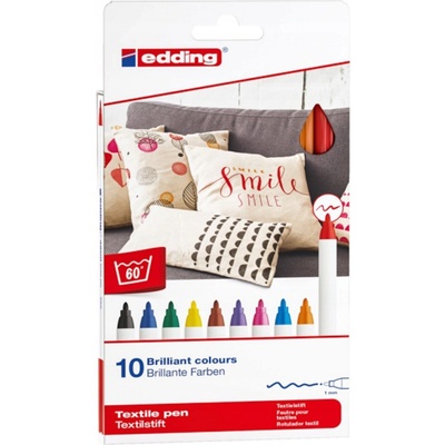 Edding na textil 4600 10 farieb