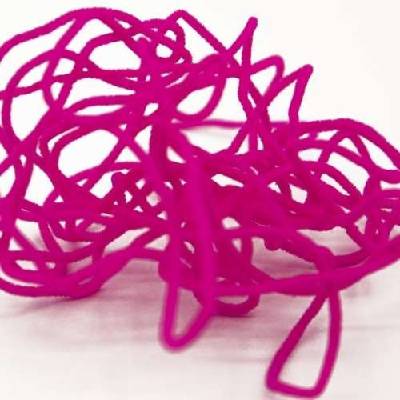 Semperfli Šenylka Suede Chenille Small Fluoro Pink 1mm
