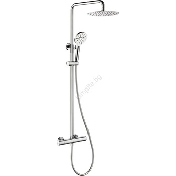 Bath Deluxe Душ комплект с термостатен смесител dragor, лъскав хром (bt0071)