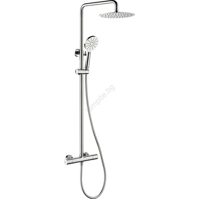 Bath Deluxe Душ комплект с термостатен смесител dragor, лъскав хром (bt0071)