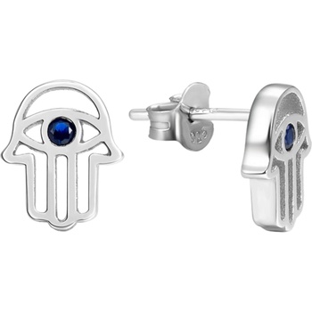 Silenti Jewelry Сребърни oбеци "Хамса