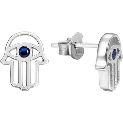 Silenti Jewelry Сребърни oбеци "Хамса