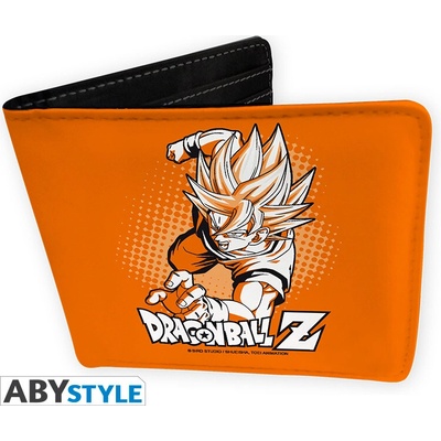 CurePink Dragon Ball peněženka Goku oranžová vinl