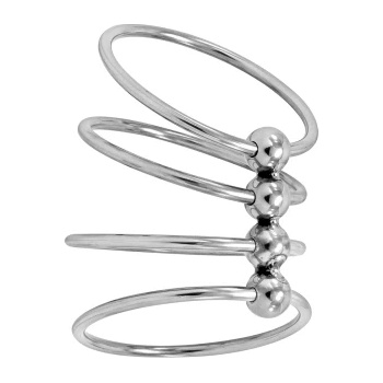 Locked Стоманен пенис пръстен Locked Chain Torc