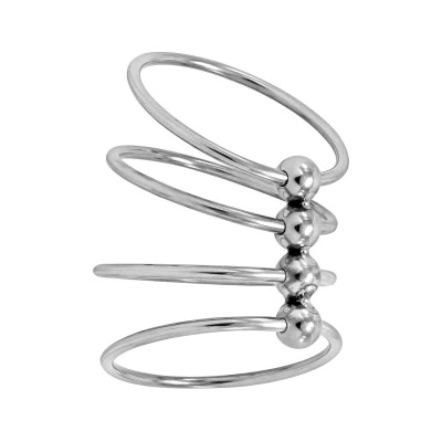 Locked Стоманен пенис пръстен Locked Chain Torc