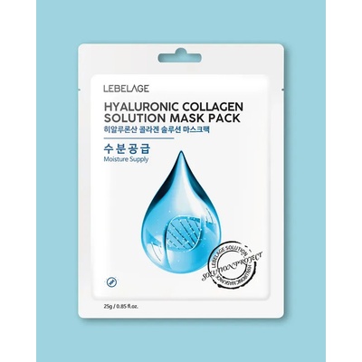 Lebelage Hydratační plátýnková maska s kolagenem a kyselinou hyaluronovou Hyaluronic Collagen Solution Mask - 23 ml 1 ks – Sleviste.cz