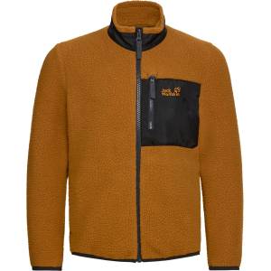 Jack Wolfskin Детско поларено яке Jack Wolfskin Kid's Lite Curl Fullzip Fleece jacket - Autumn Leaves - размер 164 (EU) (703-6907-0116)