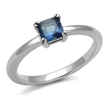 Šperky4U ocelový prsten s modrým kamenem AL 0081