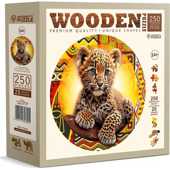 Wooden City - Puzzle Cute Little Leopard wooden - 250 piese