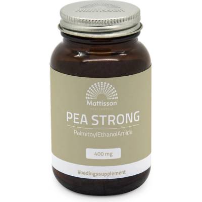Срещу болка и възпаление - ПЕА (палмитоилетаноламид) - PEA Strong, 400 mg х 90 капсули Mattisson Healthstyle (MT2341)