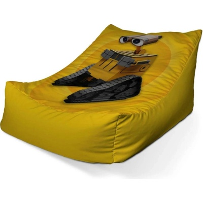 Sablio sedací vak lounge Wall-E robot Žlutý 80 x 95 x 50 cm