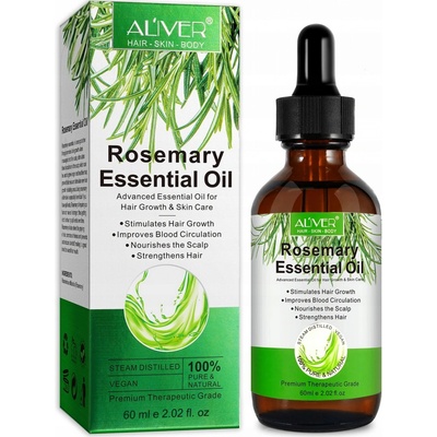Aliver Rosemary Essential Oil rozmarínový esenciálny olej na vlasy 60 ml