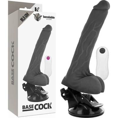 Гъвкав вибратор с вакуумна основа, 12 режима, 18, 5см. - Basecock Bendable 4 (D-223014)