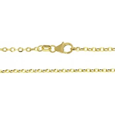Luxur Přívěskový řetízek nebo náramek s diamantovým brusem žluté zlato 2840580-0-18-0