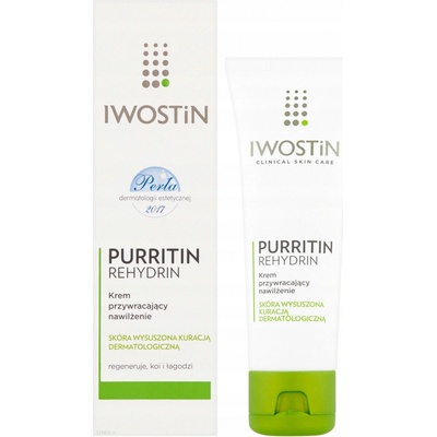 Iwostin Purritin Rehydrin hydratační krém pro pleť vysušenou a podrážděnou léčbou akné 40 ml