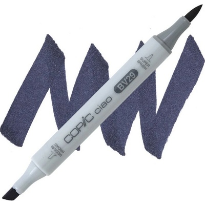 Lihová fixa COPIC Ciao oboustranná Brush & Chisel, Slate (BV29)