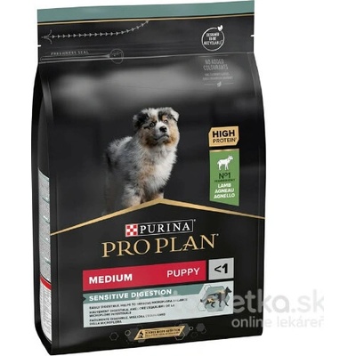 Purina Pro Plan Medium Puppy Sensitive Digestion Jahňacie mäso 3 kg