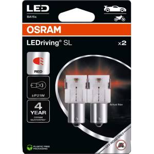 OSRAM LEDriving SL RED 2BL P21W 1.9W