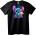 NOONEBRAND Тениска Неоново цвете Stitch - M, Black