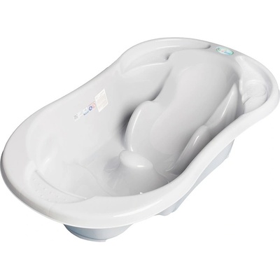 Tega Detská anatomická profilovaná vanička s výpusťou KOMFORT 2v1 sivá