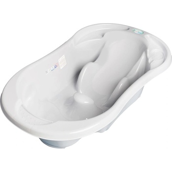 Tega Detská anatomická profilovaná vanička s výpusťou KOMFORT 2v1 sivá