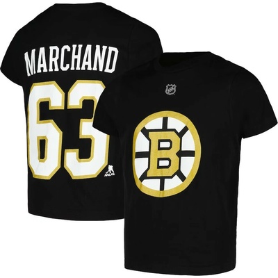 Outerstuff detské tričko Boston Bruins Brad Marchand #63 Player Name & Number