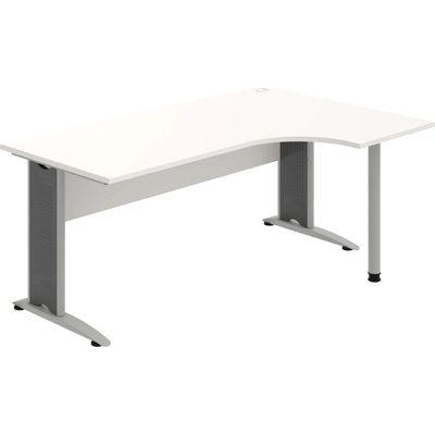 OFFICE PRO s.r.o. Kancelársky stôl pracovný, ľavé prevedenie - CE 1800 60 L, biela