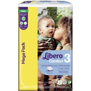Libero Бебешки пелени Libero - Comfort 3, 84 броя (7504)
