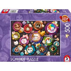 Schmidt Spiele Пъзел Schmidt от 500 части - Котенца в кафето (59707)