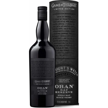 Oban Bay Reserve Game of Thrones Night's Watch 43% 0,7 l (tuba)