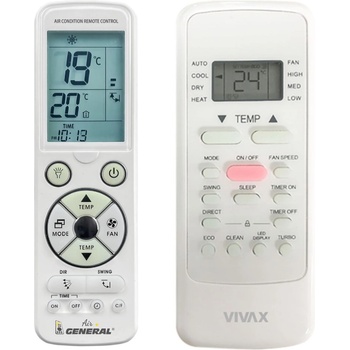 General Vivax acp-12pt35aeh, acp-12ch35aef, acp-09ch25aef, acp-09pt25aef - луксозно с подсветка дистанционно управление (acp-12pt35aeh, acp-12ch35aef, acp-09ch25aef, acp-09pt25aef)