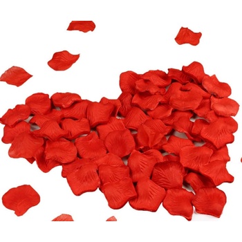 Umělé okvětní lístky růže, 3000 ks Základní barvy: Červená