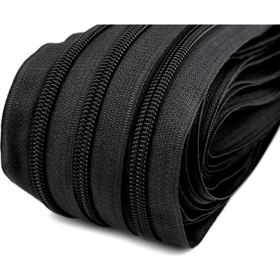 Zip spirálový No 5 metráž, malé, 580 černá