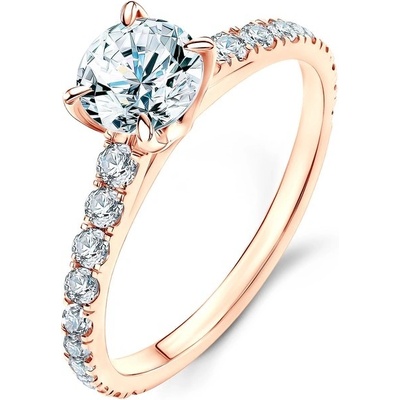 Savicki Zásnubný prsteň Share Your Love ružové zlato diamant SYL P3 D R