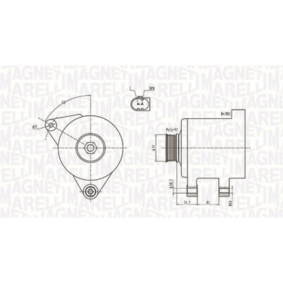 Alternátor MAGNETI MARELLI 063731664010