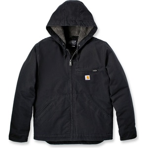 Carhartt Мъжко ежедневно яке Carhartt Washed Duck Sherpa Lined Jacket Casual jacket - Black (003-3005-0111)