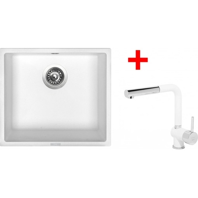 Sinks Set FRAME 457 Milk + baterie MIX 3 P GR