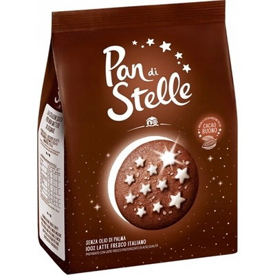 Pan di Stelle Italské křehké sušenky s polevou ve tvaru hvězdiček 700 g