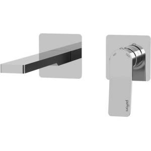PAFFONI Tilt - Скрита смесителна батерия за умивалник с корпус, монтаж с 2 отвора, хром TI104CR70 (TI104CR70)