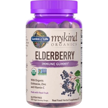 Image 1 of Garden of Life Mykind Organics | Elderberry Real Fruit [120 желирани бонбони]