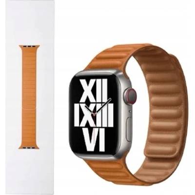Apple Watch 41mm Golden Brown Leather Link - S/M ML7K3ZM/A