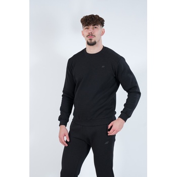 S-line БЛУЗА solid fleece cufed - Черен Черен 2xl